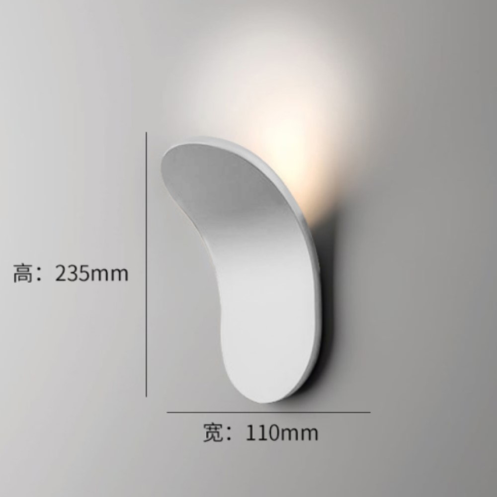 【H&R安室家】 LED彎曲壁燈 ZA0245, 白色, large