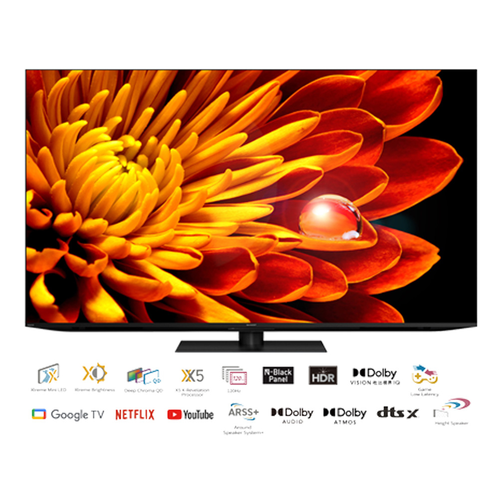 SHARP 65" AQUOS XLED 4K Smart Display 4T-C65FV1X, , large