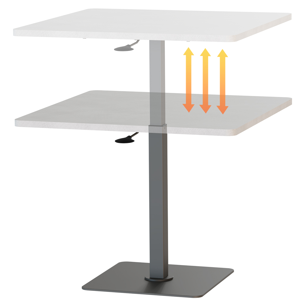 【KAKU健康生活】KA-4703 臺灣製造[魔法桌]氣壓升降餐桌-高桌-方-89x89cm 多色可選, , large