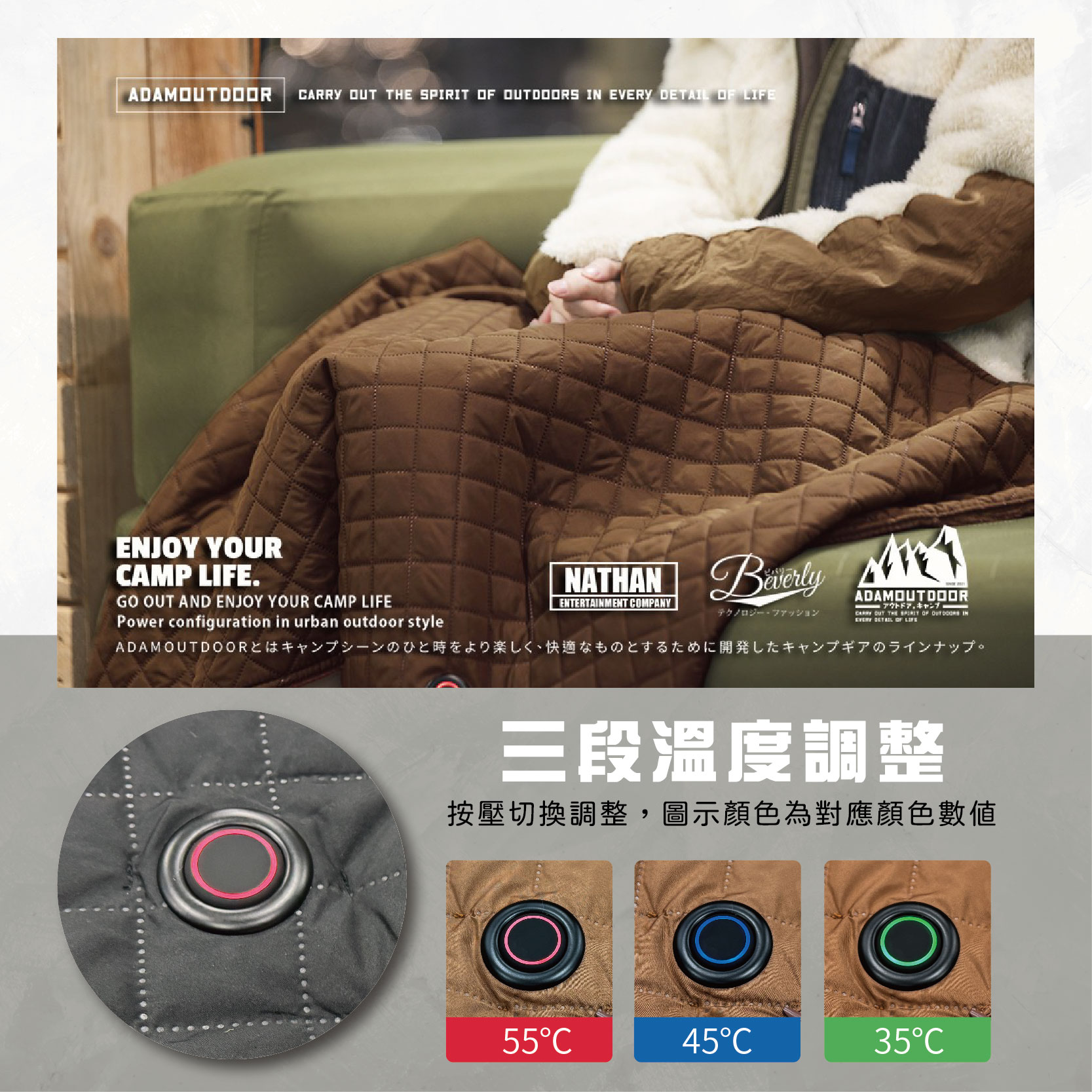 【Treewalker 萊茂】USB急速加熱暖心毯【黑色】 電熱毯 暖心披肩 內配TYPE-C線 搭配行動電源, , large