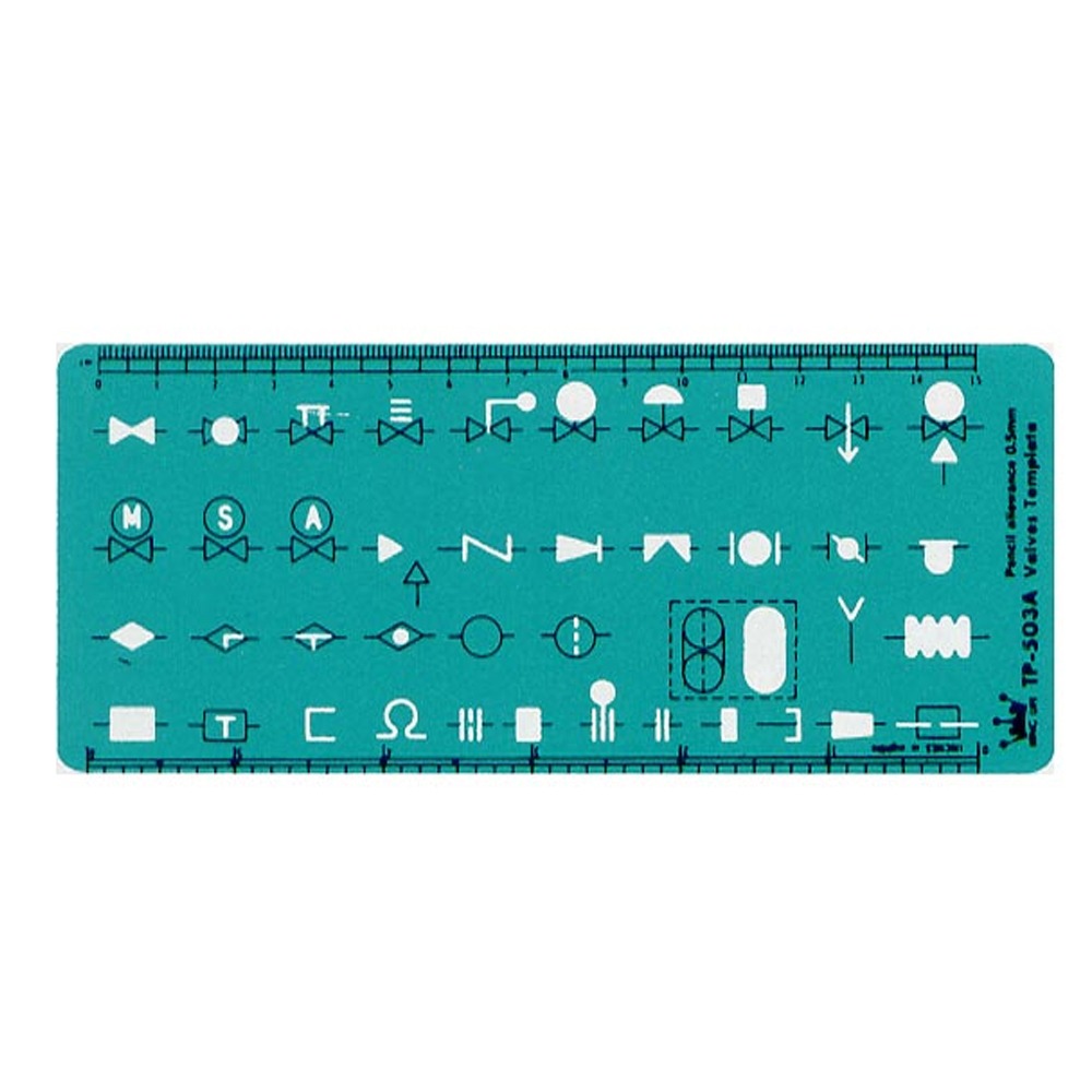 【 徠福 】配管符號定規 / 片 TP-503A, , large