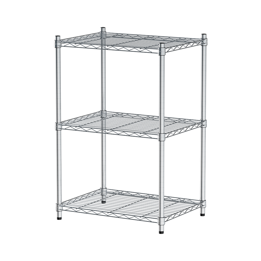 【Y HOUSE】60x45x90cm Lightweight Three-layer Iron Rack Iron Rack Shelf-Electroplating, , large