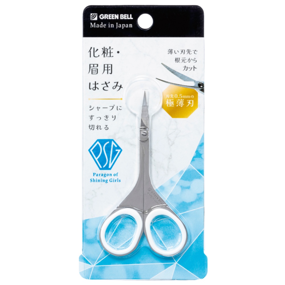 【日本綠鐘Greenbell】PSG極薄直刃修容剪(PSG-105), , large