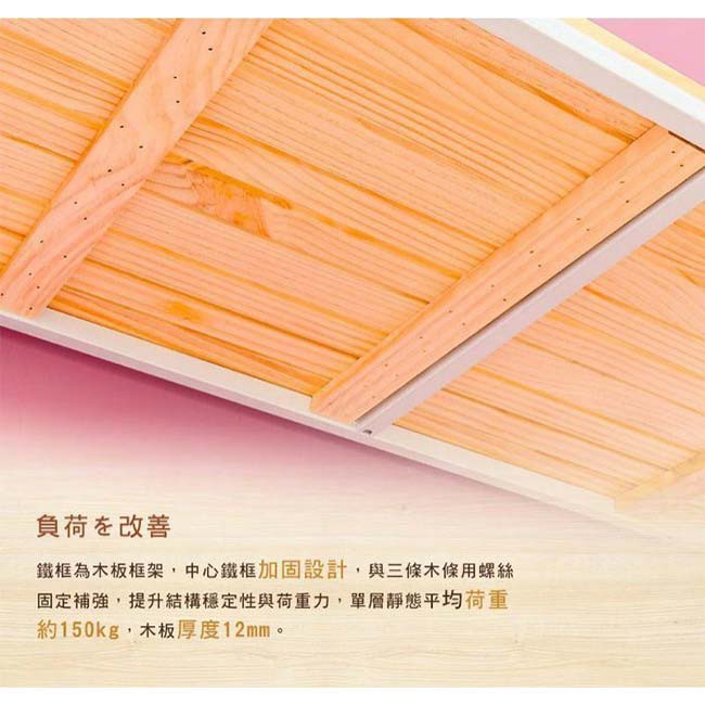 【Y HOUSE】90x45x60cm pine three-layer storage rack rack iron rack - painted white teak, , large