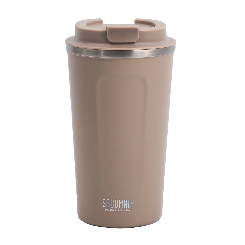 仙德曼咖啡直飲保溫杯-480ml-沙色-1支, , large