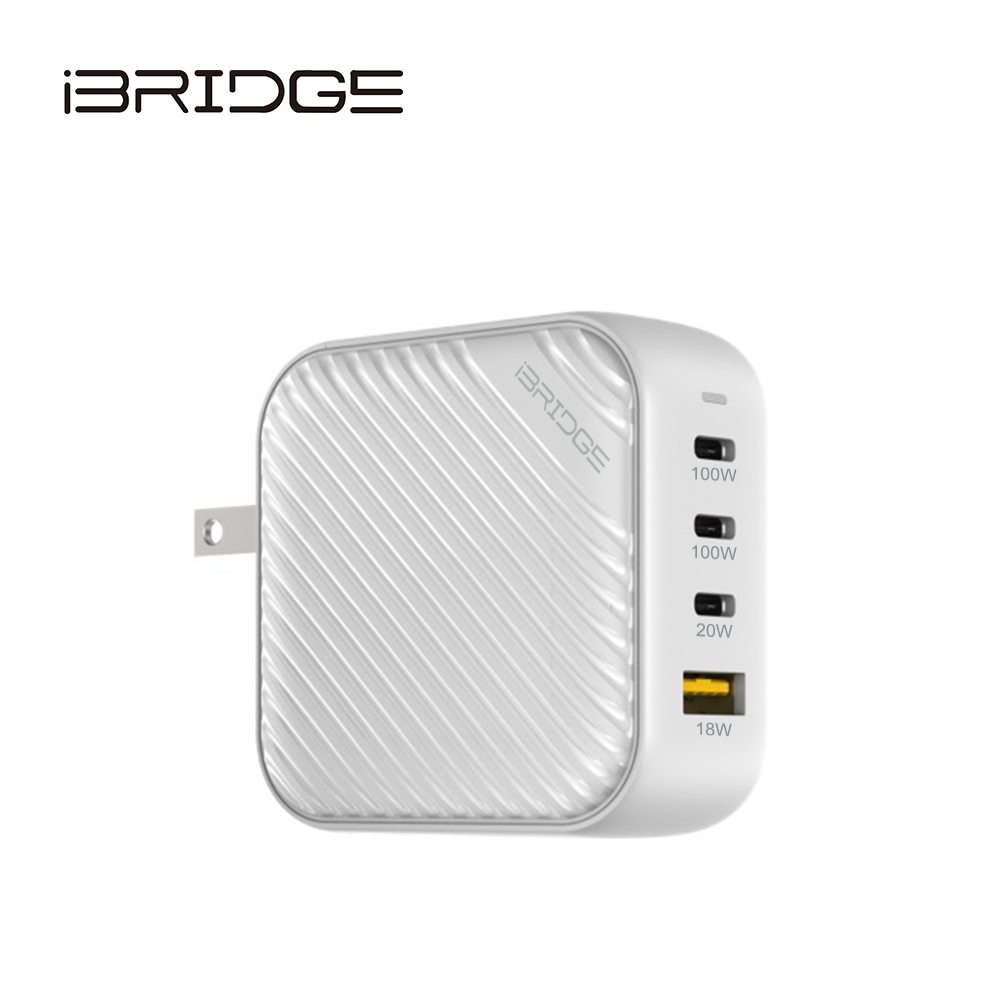 iBRIDGE GaN 100W Ultra-Fast Power Supply - White, , large