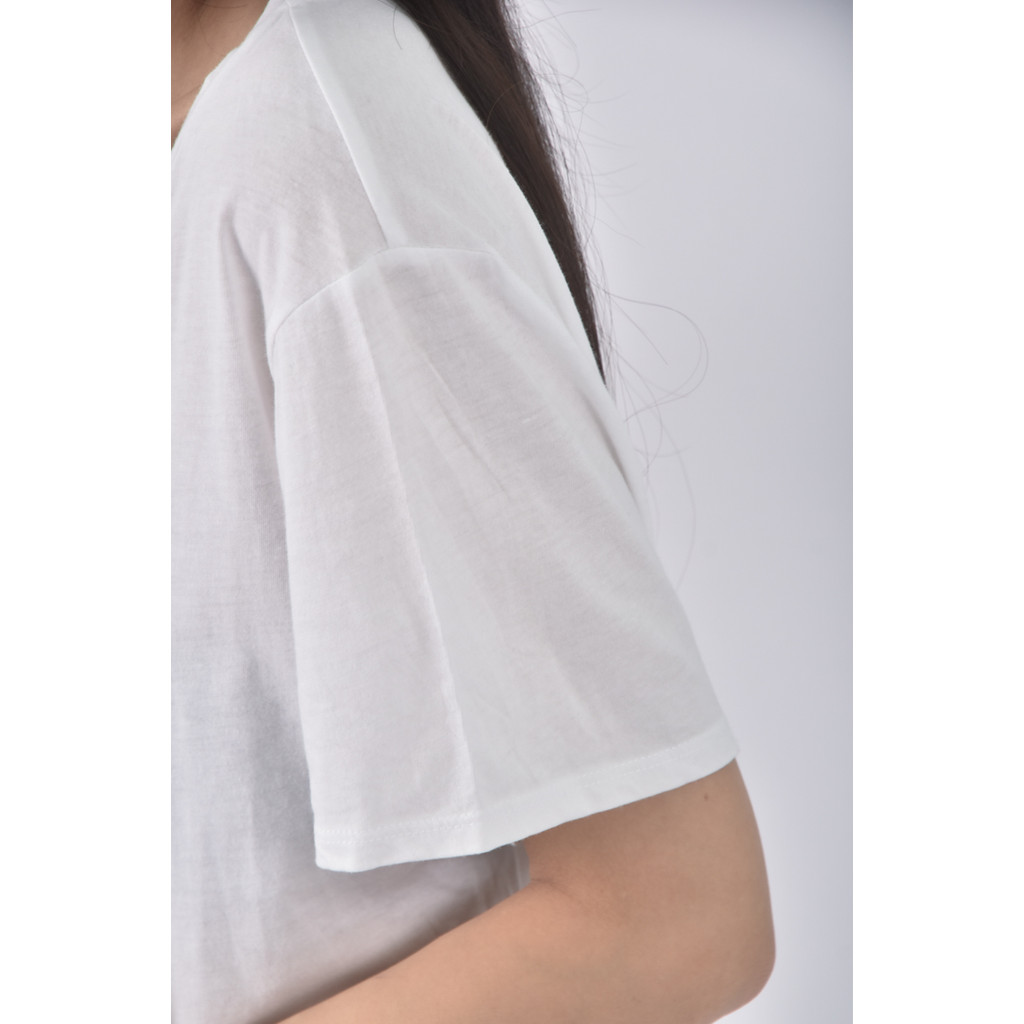 (XL) juicy couture棉質純棉白色短袖上衣二手衣, , large