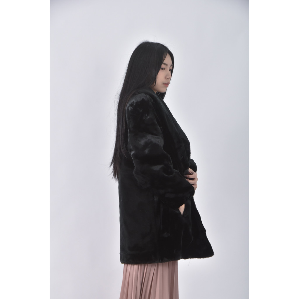 (M) editions毛毛綠色外套二手衣, , large