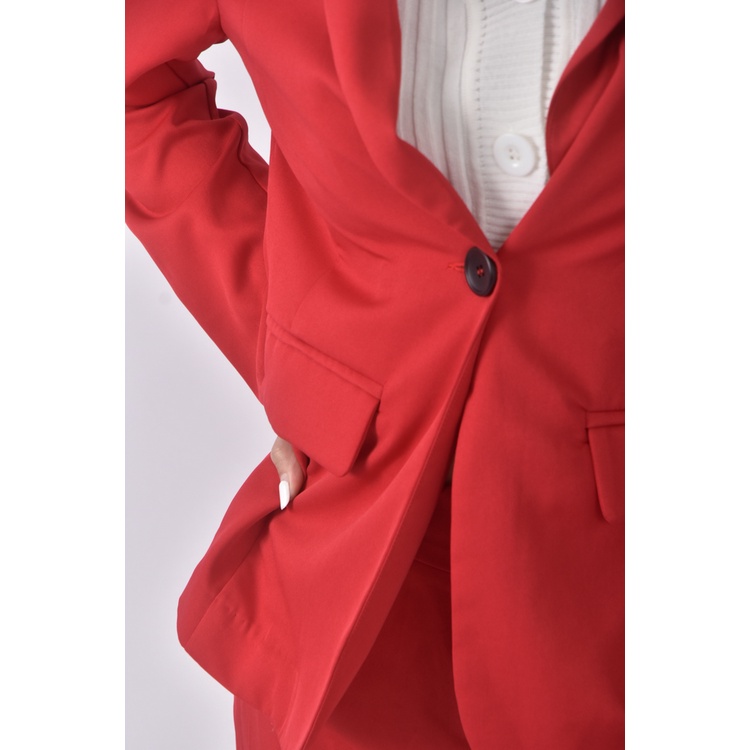 (M) 【安于晴Charlene私服】anirek西裝紅色套裝二手衣, , large