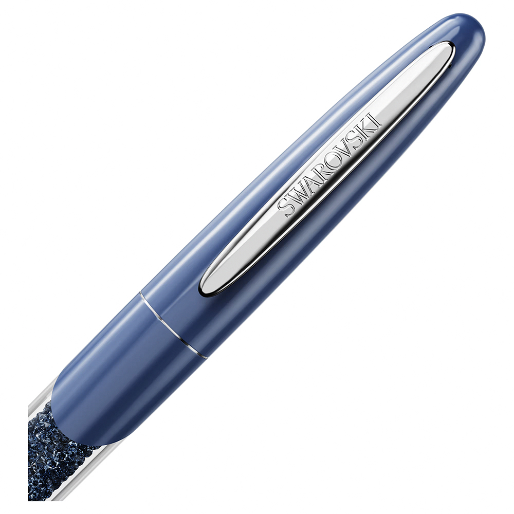 SWAROVSKI 施華洛世奇 Crystalline 藍水晶滾珠筆-黑色墨水(5717138), , large
