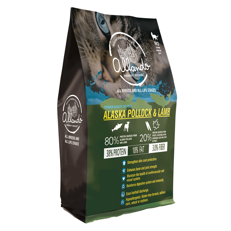 【Allando 奧藍多】天然全方位無穀貓糧400g-阿拉斯加鱈魚+羊肉口味, , large
