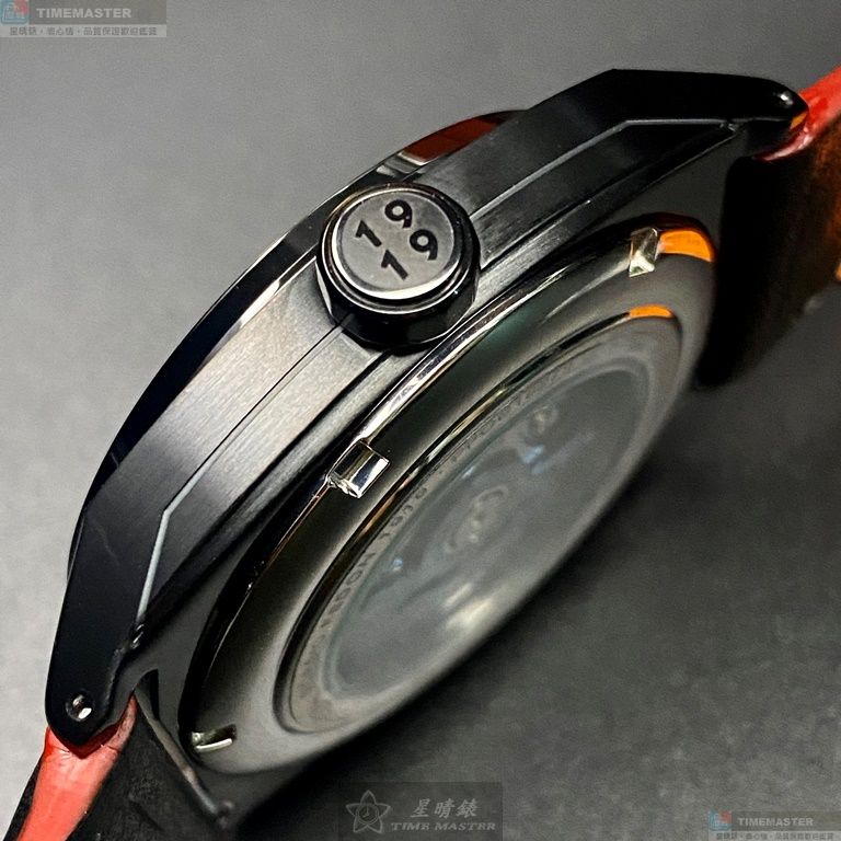 [星晴錶業]GiorgioFedon1919手錶,42mm,GF00088黑色錶面黑錶殼深黑色真皮皮革錶帶款, , large