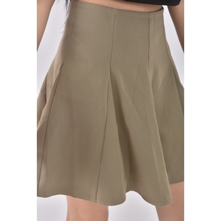 (S) 【依庭私服】質感綠色短裙二手衣, , large