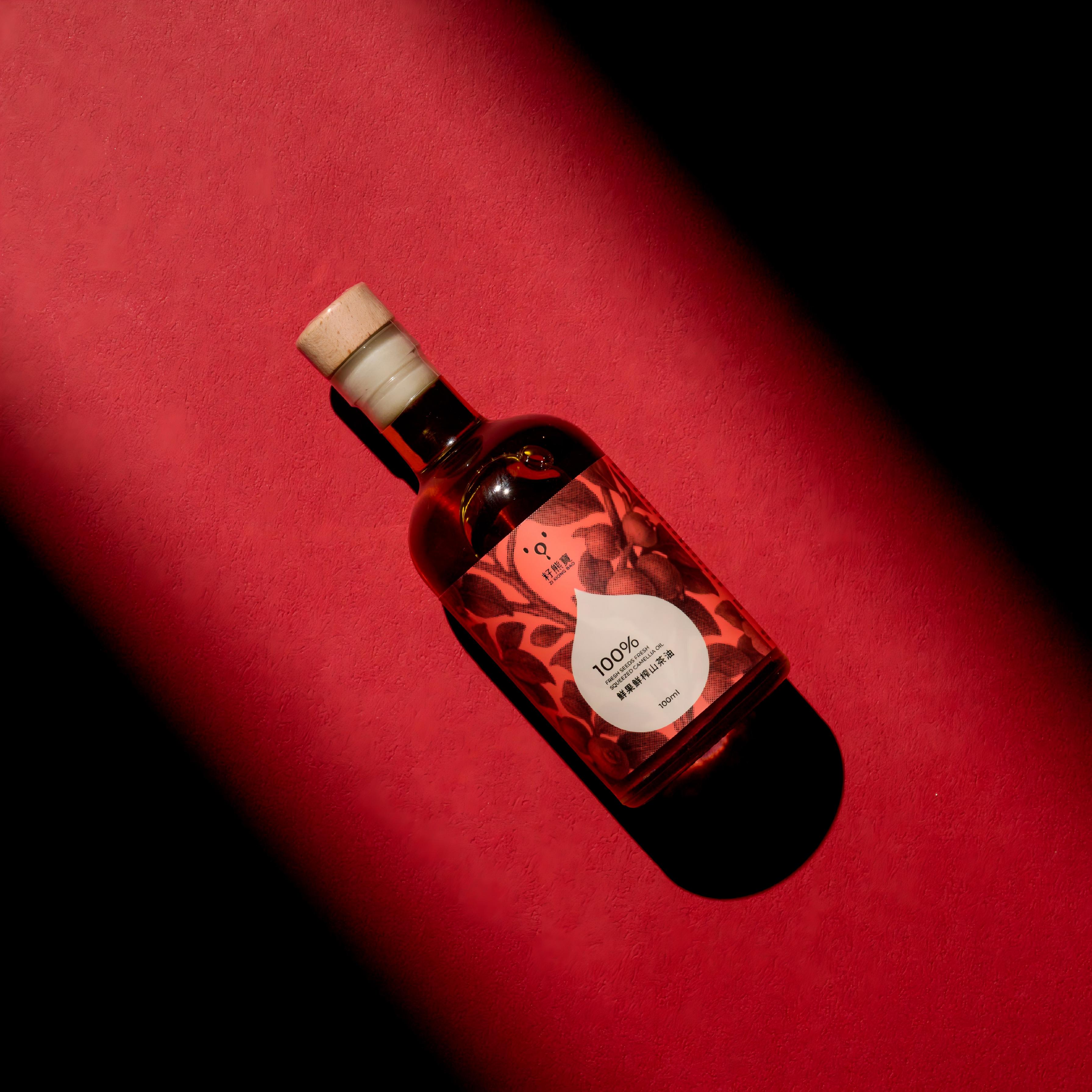 [年節預售12/31陸陸續續發貨]白沙屯媽祖 媽保安康香擔禮盒 冷壓初榨苦茶油100ml*1瓶+鮮果鮮榨山茶油100ml * 1瓶, , large