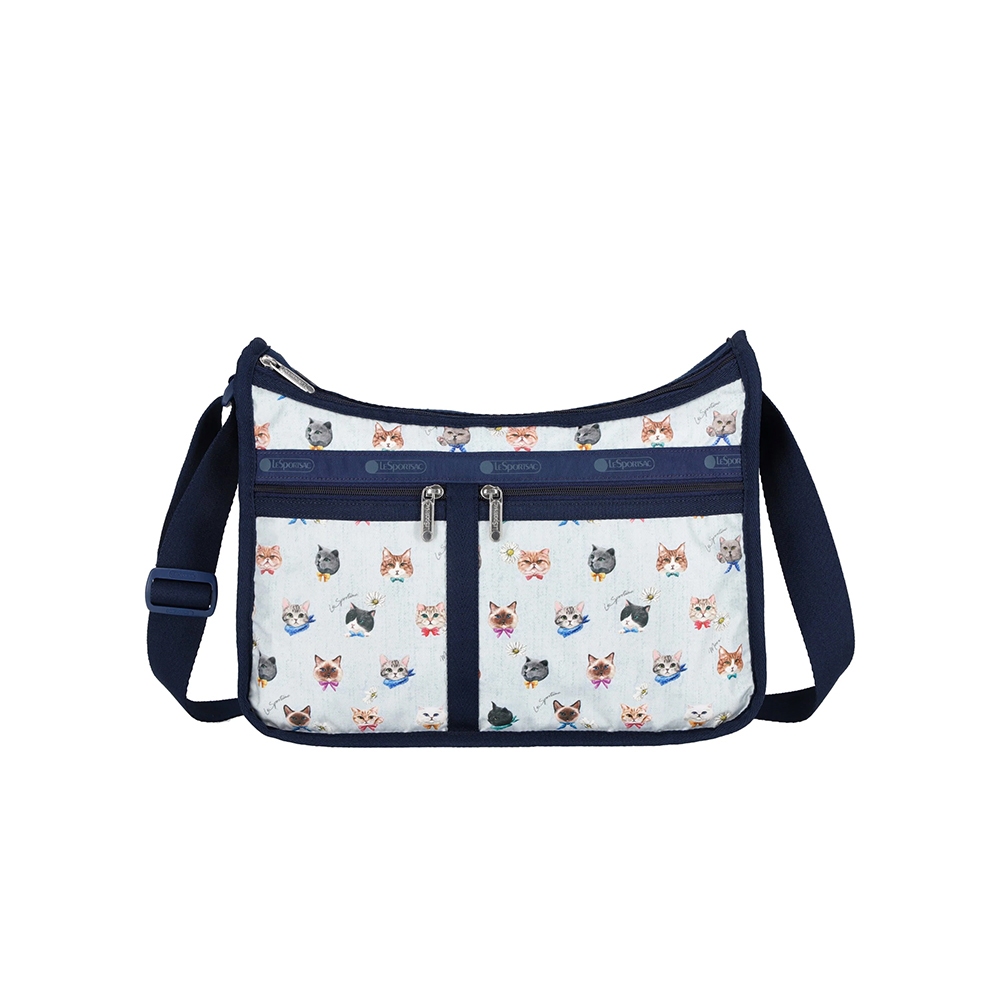 |快速出貨|Lesportsac Deluxe Everyday Bag 奢華斜背包 送禮-晴空貓語, , large