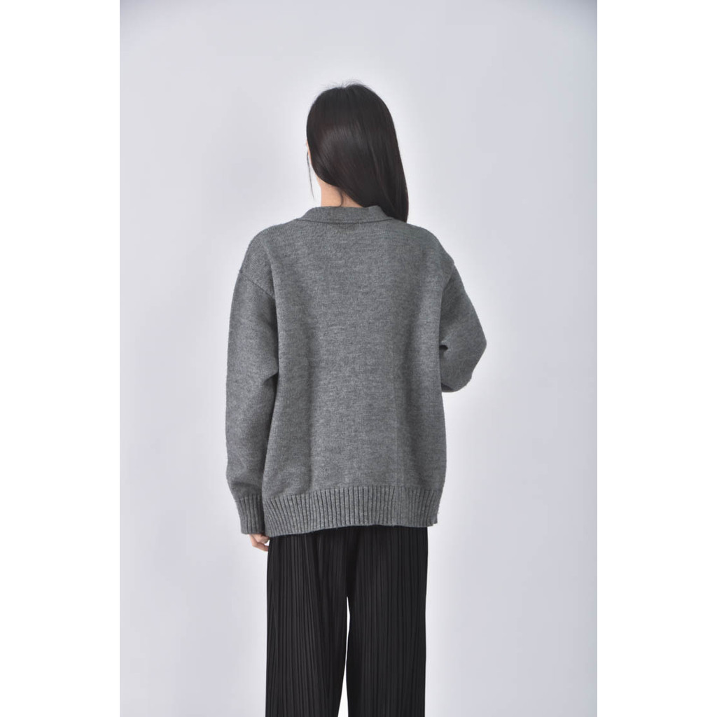 (XL) pazzo排扣灰色外套二手衣, , large