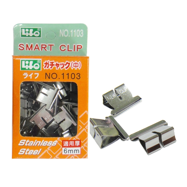【 徠福 】非訂書針 非釘書針 (中型) 16mm x 6mm 50入 / 盒 NO.1103, , large
