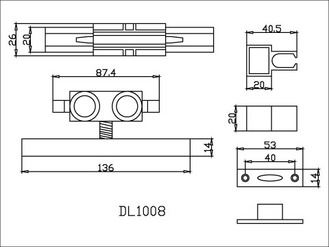 【協進五金】懸吊重型靜音輪 藍色, , large