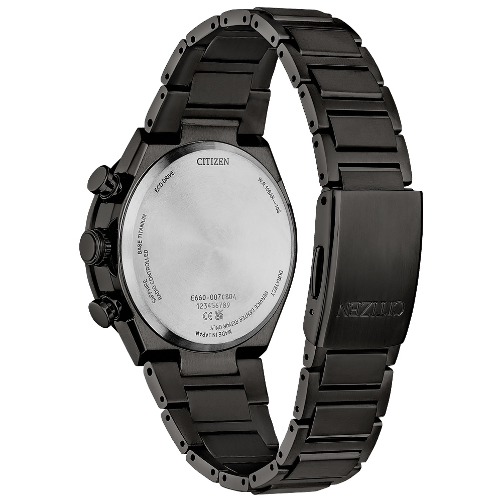 CITIZEN 星辰 湛藍 超級鈦 光動能電波計時手錶 CB5967-66L, , large