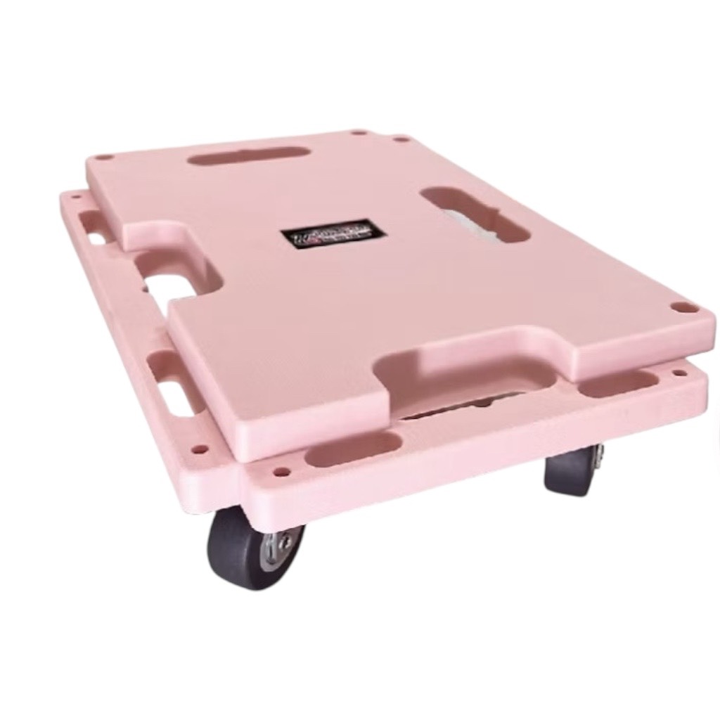 [台灣湧利企業有限公司]HS417台車 平板車 烏龜車 粉色, , large