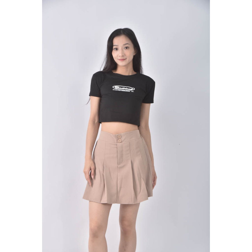 (S) 高腰棕色短裙二手衣, , large