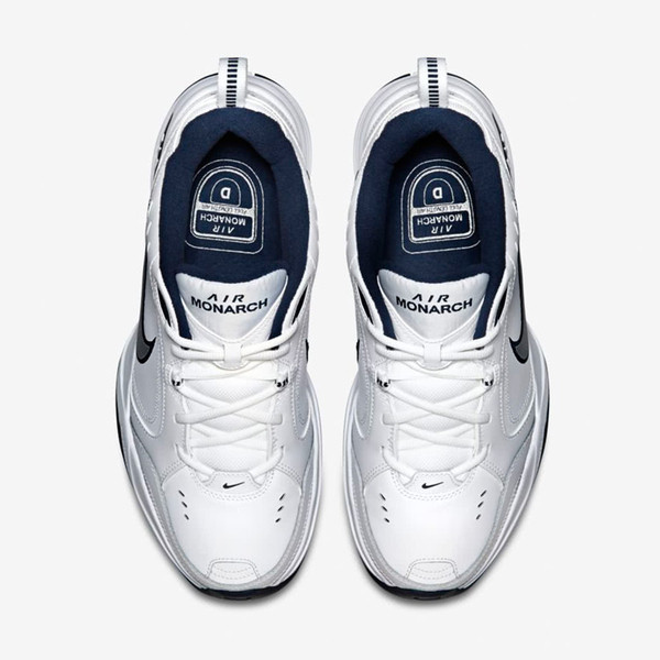 Nike Air Monarch IV 男鞋 多功能 訓練 白 深藍 [415445-102], , large