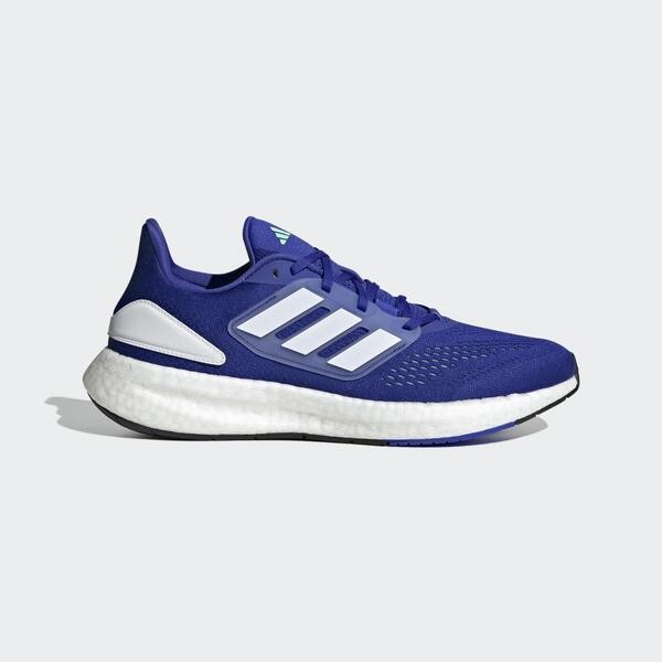 Adidas Pureboost 22 男 慢跑鞋 運動 訓練 路跑 短跑 緩震 透氣 舒適 藍 白 [HQ8583], , large