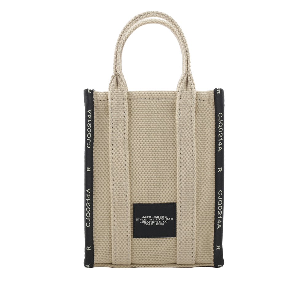 MARC JACOBS THE JACQUARD TOTE 雙色迷你手機托特包/淺米色, , large