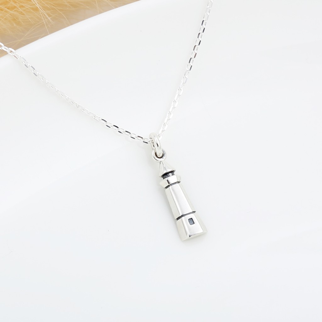 【Angel & Me】希望之光 燈塔 s925 純銀 項鍊 畢業禮物 生日禮盒, , large