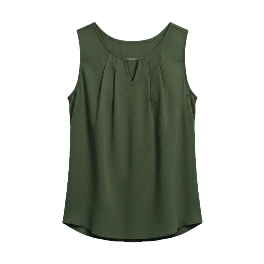 簡約垂墜無袖上衣-女款0G-201, , large