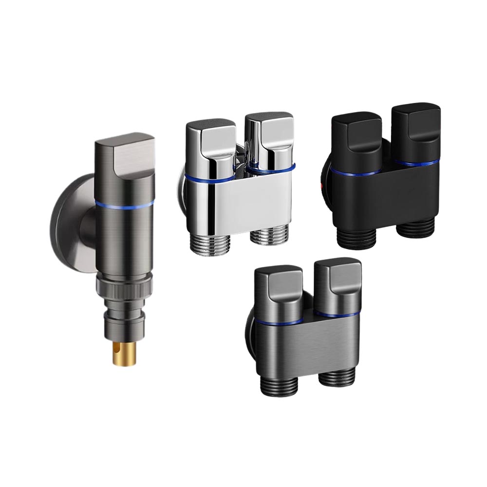 洗衣機止水閥電鍍雙出水, , large