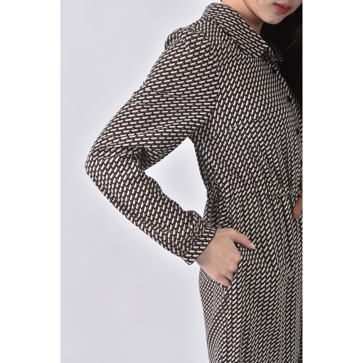 (S) epaanouir質感棉質條紋黑色洋裝二手衣, , large