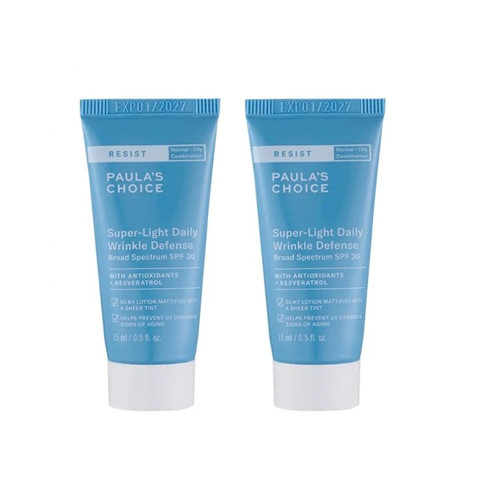 【寶拉珍選】抗老化清新潤色防曬乳SPF30 15ml 2入組 公司貨 (效期至2027.01)