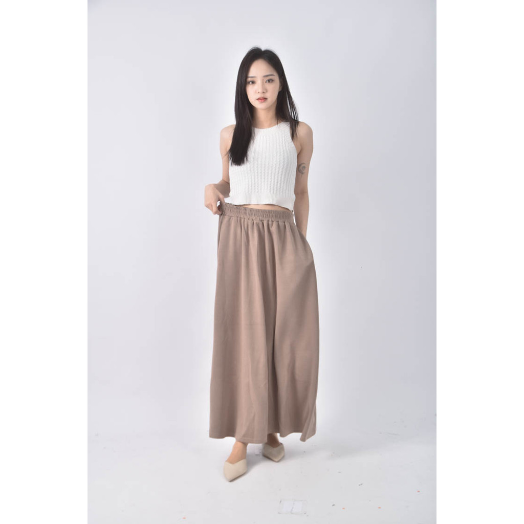 (XL) 寬鬆棕色長裙二手衣, , large