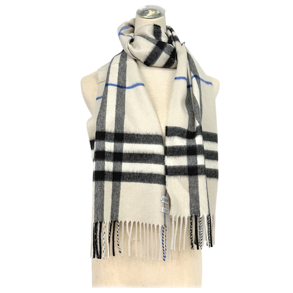 BURBERRY 基本款經典格紋喀什米爾圍巾/地衣色, , large
