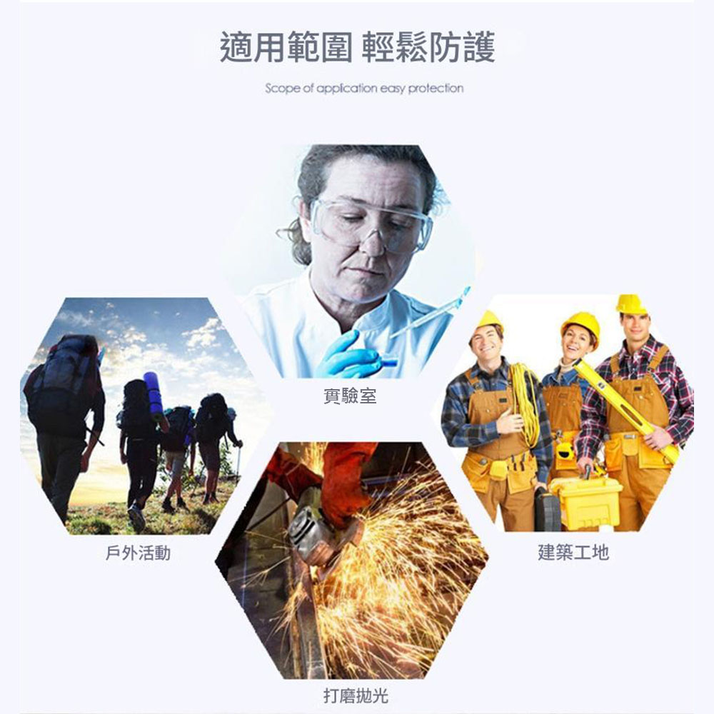 安全護目鏡橘, , large