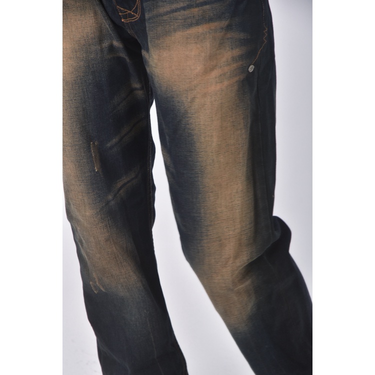 (XL) the eighty twenty質感丹寧牛仔藍色長褲二手衣, , large