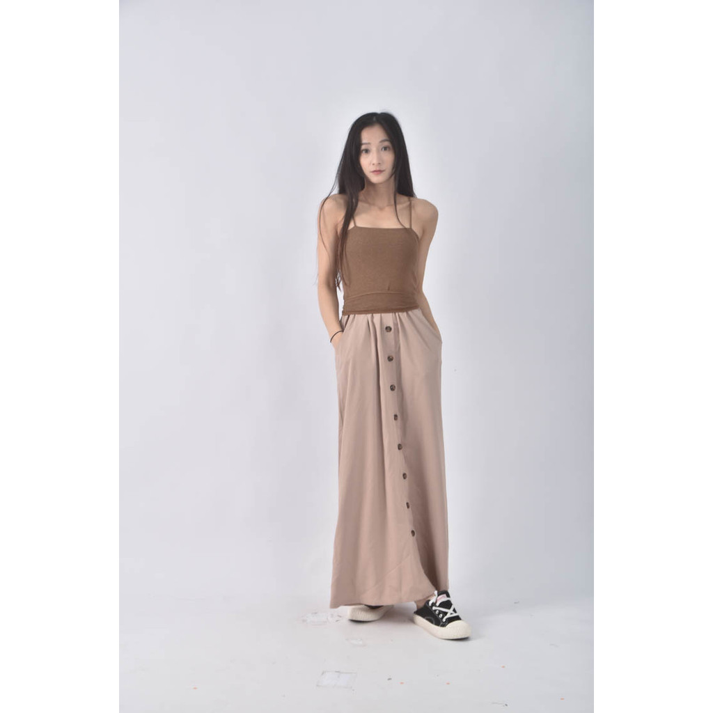 (XS（含）以下) 2 two day質感收腰棕色綁帶洋裝二手衣, , large