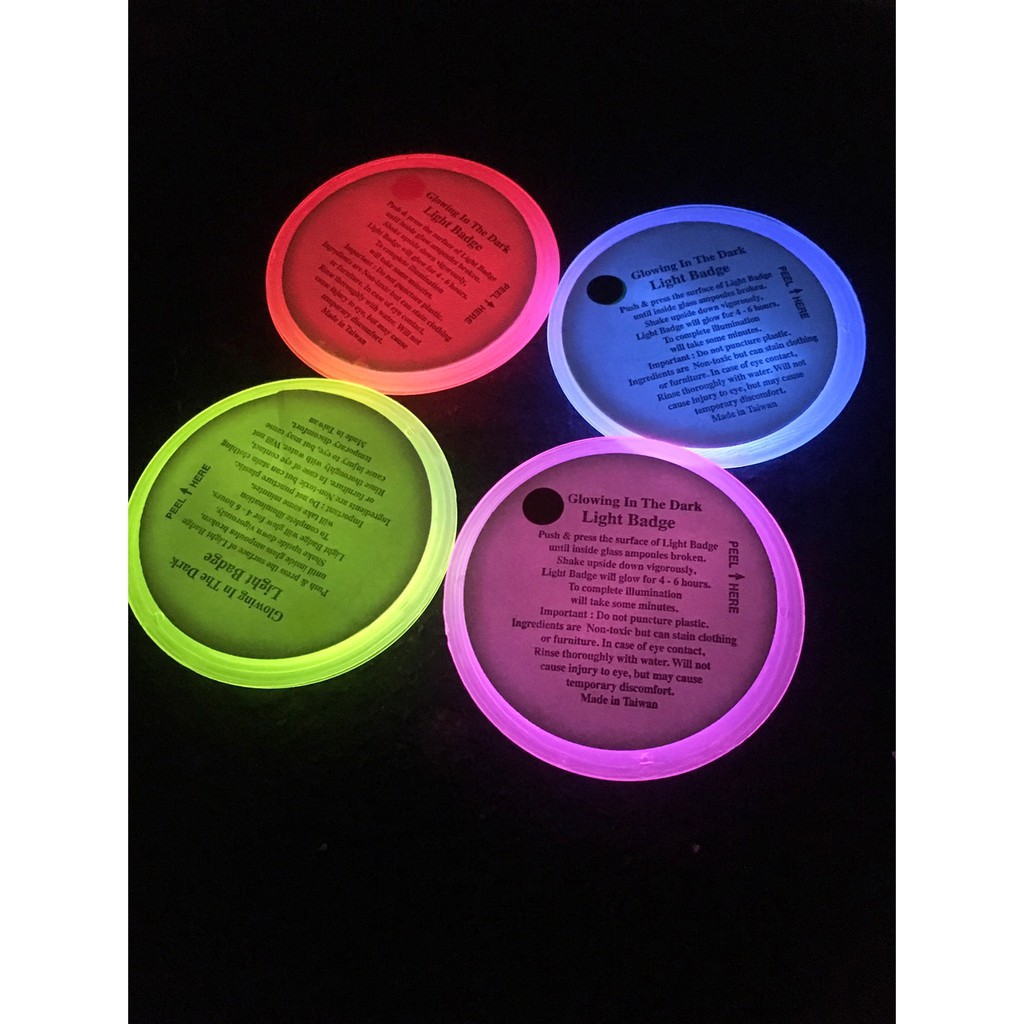 [冠岱]螢光徽章 發亮徽章 派對 活動 贈品, , large