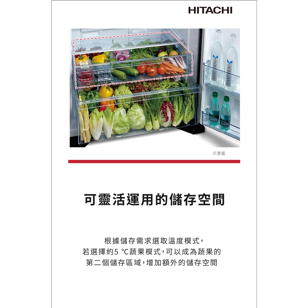 HITACHI 日立 570L 一級節能 變頻雙門冰箱 HRTN8601DF, , large