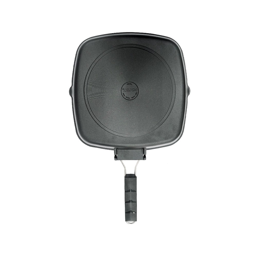 PERFECT 理想牌 日式黑金鋼折疊煎盤烤盤無蓋 24cm-Leidea樂德兒