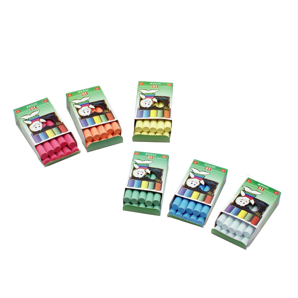 自強牌 吉爾多精裝彩色粉筆 10支裝 / 120盒 / 件 白色, , large