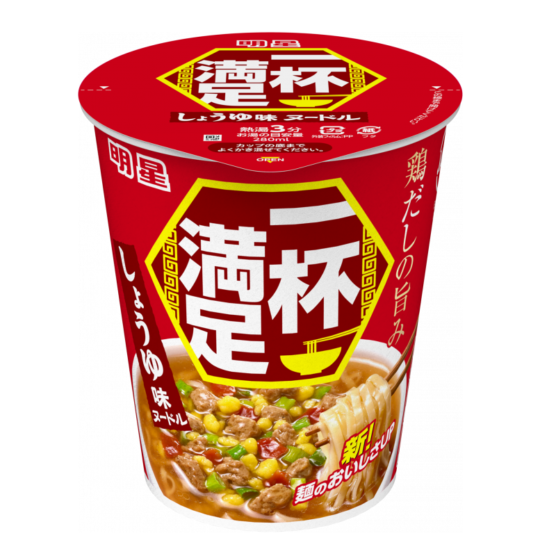 明星一杯滿足醬油風味麵, , large