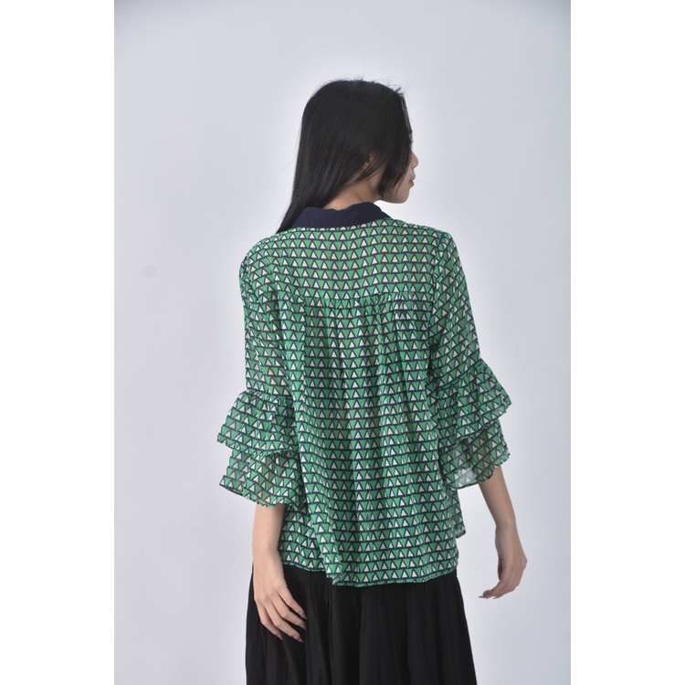 (S) moma綠色長袖上衣二手衣, , large