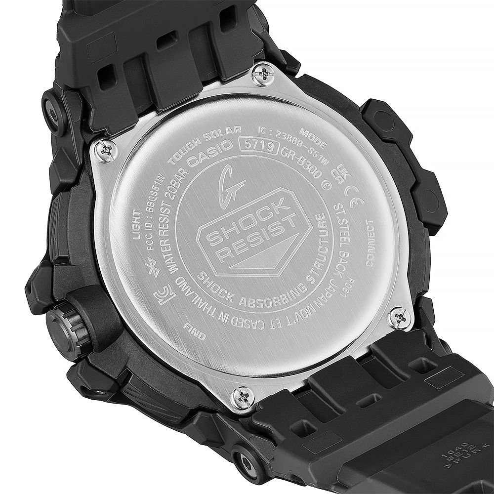 CASIO卡西歐 G-SHOCK MASTER OF G 專業航空錶 太陽能藍芽飛行錶 GR-B300-1A, , large