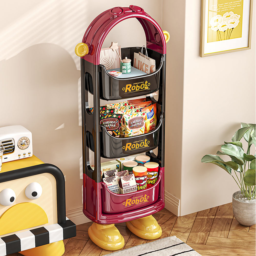 【AOTTO】多巴胺童趣三層收納置物架(AS-215), , large