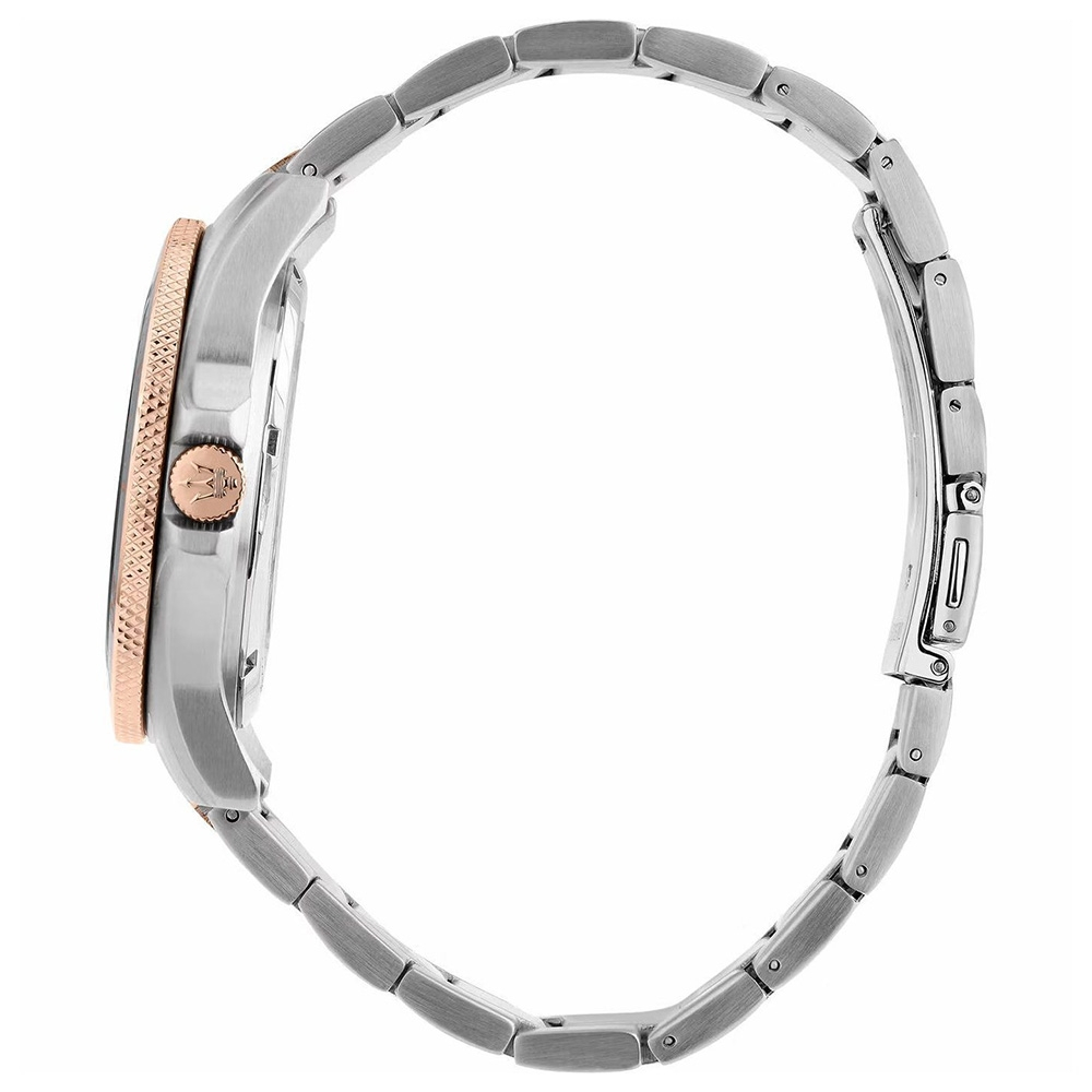 MASERATI 瑪莎拉蒂 Competizione賽道競馳系列機械手錶 玫瑰金x銀色-43mm R8823100001, , large