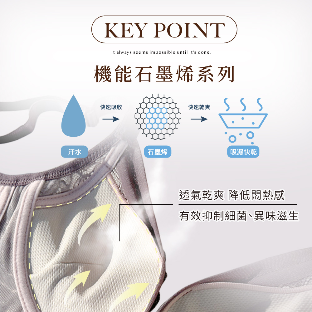 【Clany 可蘭霓】戀慕時光 抑菌石墨烯軟鋼圈集中包覆蕾絲BCD罩杯內衣 可可紫 8035-15, , large