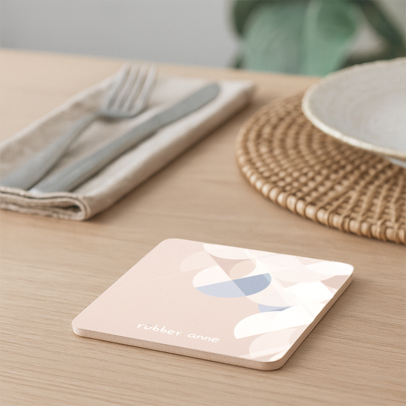 【Monster】 Soft Diatomaceous Earth Absorbent Coaster – Morning Light Series (10x10cm) – Autumn Time, , large