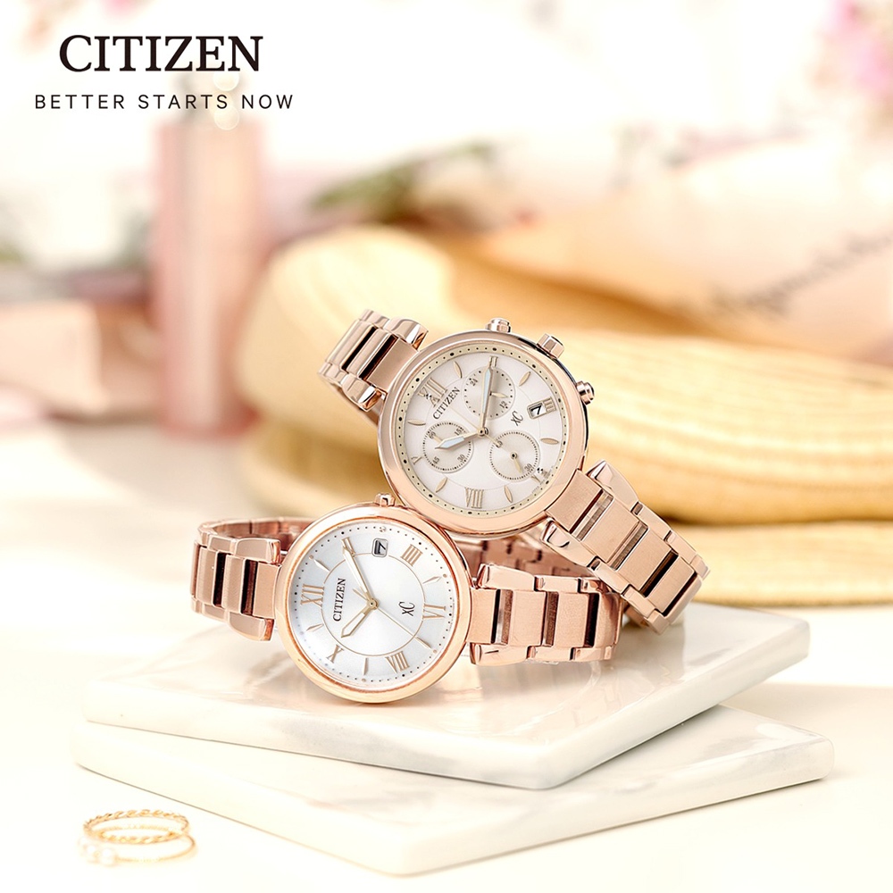 CITIZEN 星辰 XC 光動能亞洲限定女錶 EO1192-59A, , large